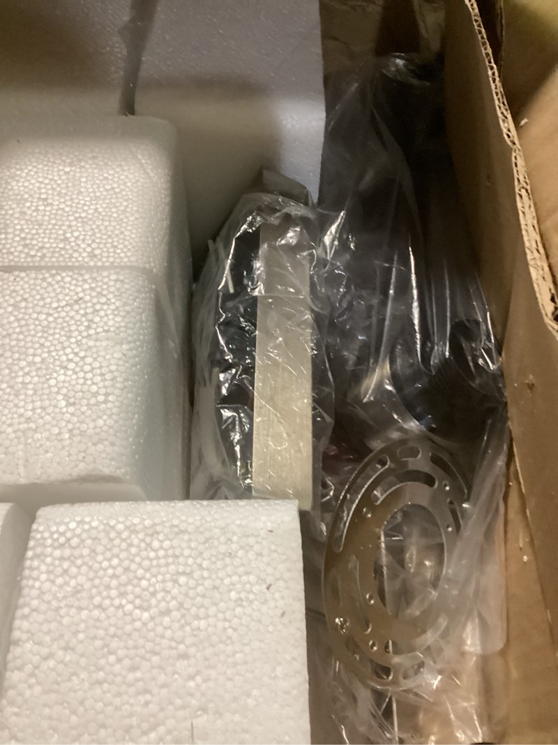 Condition photo showing Good Condition for 4 Light Bathroom Light Fixtures, Brushed Nickel Vanity Lights for Bathroom with Milky White Frosted Glass Shade, Wall Lights for Mirror Bedroom Living Room E26 Base 4-Light Nickel