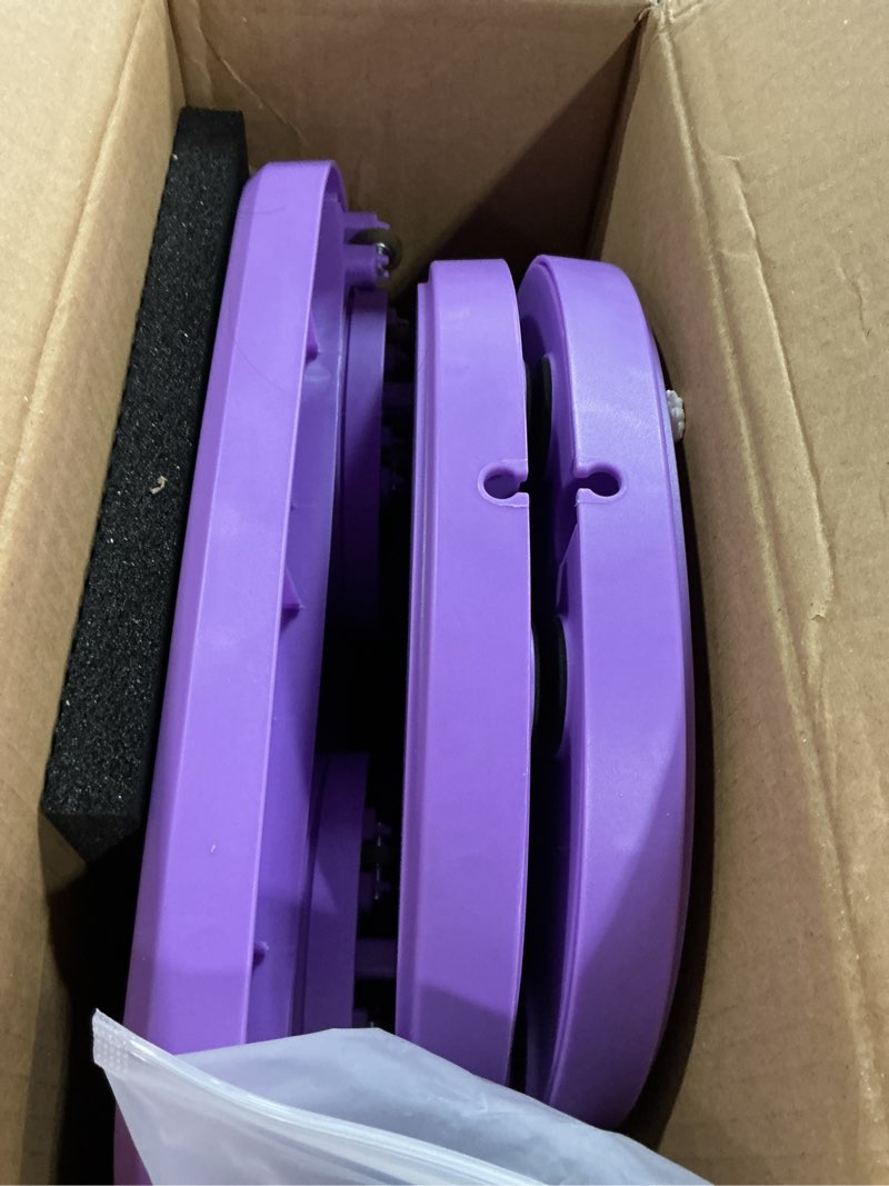 Condition photo showing As Is for Pilates Reformer Board – 5-in-1 Foldable Pilates Machine for Home Workout, Portable Fitness Board with Resistance Bands, Full Body Training for Women Purple