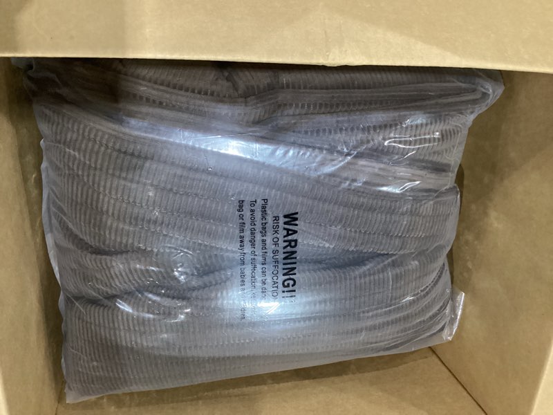 Condition photo showing As Is for WDCOZY Velvet Queen Size Quilt Set - Chocolate Striped Soft Lightweight Bedspread, Dark Brown Neutral Ribbed Farmhouse Country Rustic Coverlet, Coffee Modern Bedding Warm Thin Comforter, 3 Pieces Brown Full/Queen (90"x90")