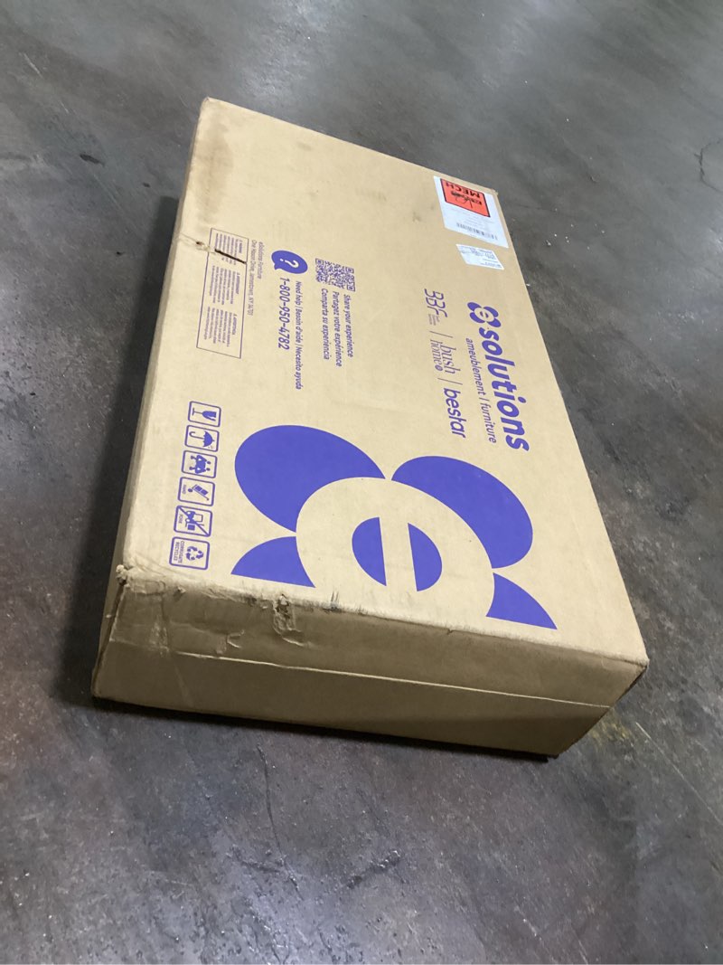 Condition photo showing New/Like New for Bush Business Furniture Universal Wall Cabinet with Doors and Shelves in Platinum Gray, Versatile Home Organizer, Office Storage Unit and Adjustable Shelving