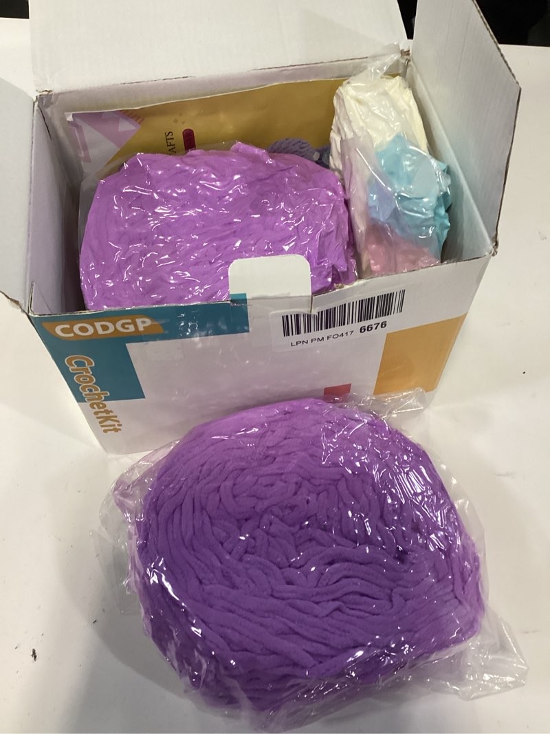 Condition photo showing New/Like New for CODGP Crochet Kit for Beginners,11.8in Crochet Animal Kit Hippo,Crochet Starter Kit Gift for Adults Kids with Yarn Sets,Amigurumi Crochet Kit with Step-by-Step Video Tutorials
