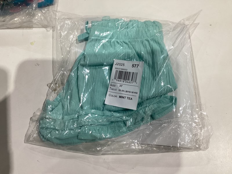 the children's place,baby-girls,and toddler pull on ruffle hem shorts,mint tea,3 years