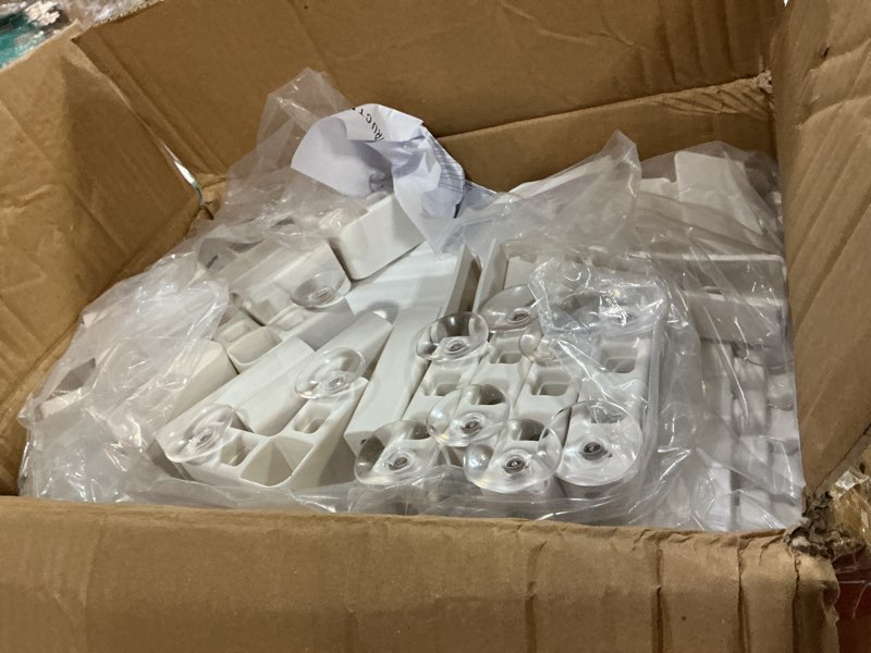 Condition photo showing Good Condition for 10 pcs combination clear acrylic plastic dog playpen, lightweight & easy assemble playpen divider, durable safety play pen indoors, puppy, cat, medium animal(white, 49.2" × 33.5" × 23.6") white 3+7 23.6'' h