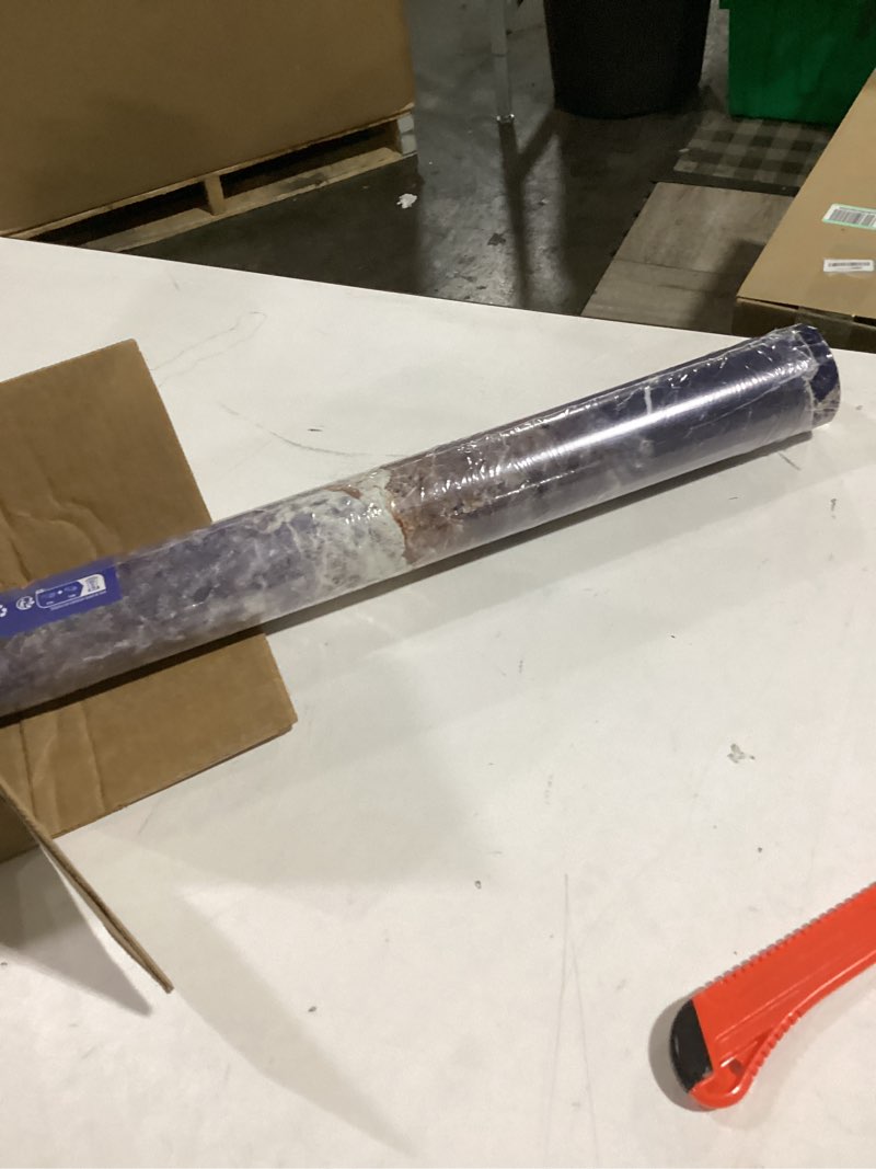 FunStick 36"x200" Large Blue Gold Marble Countertop Contact Paper Waterproof Marble Wallpaper Peel a