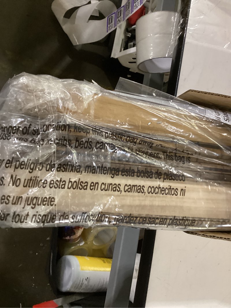 Condition photo showing Good Condition for lazblinds no tools no drill cordless bamboo roman shades, light filtering window treatment, roll up bamboo blinds for windows 27'' w x 64'' h, eastfield teak light filtering-eastfield teak 27" w × 64" h
