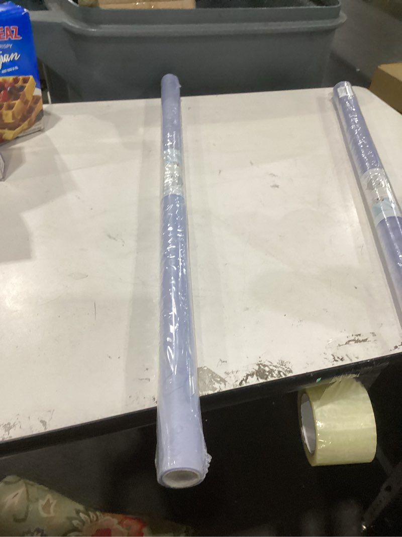 Condition photo showing New/Like New for DKTIE Static Cling Etched Faux Stained Glass Window Privacy Film Decorative Films with Rainbow Effect Two-Way Privacy Day and Night Door Window Covering (W639, 17.7in X 78.7in) W639 17.7in X 78.7in