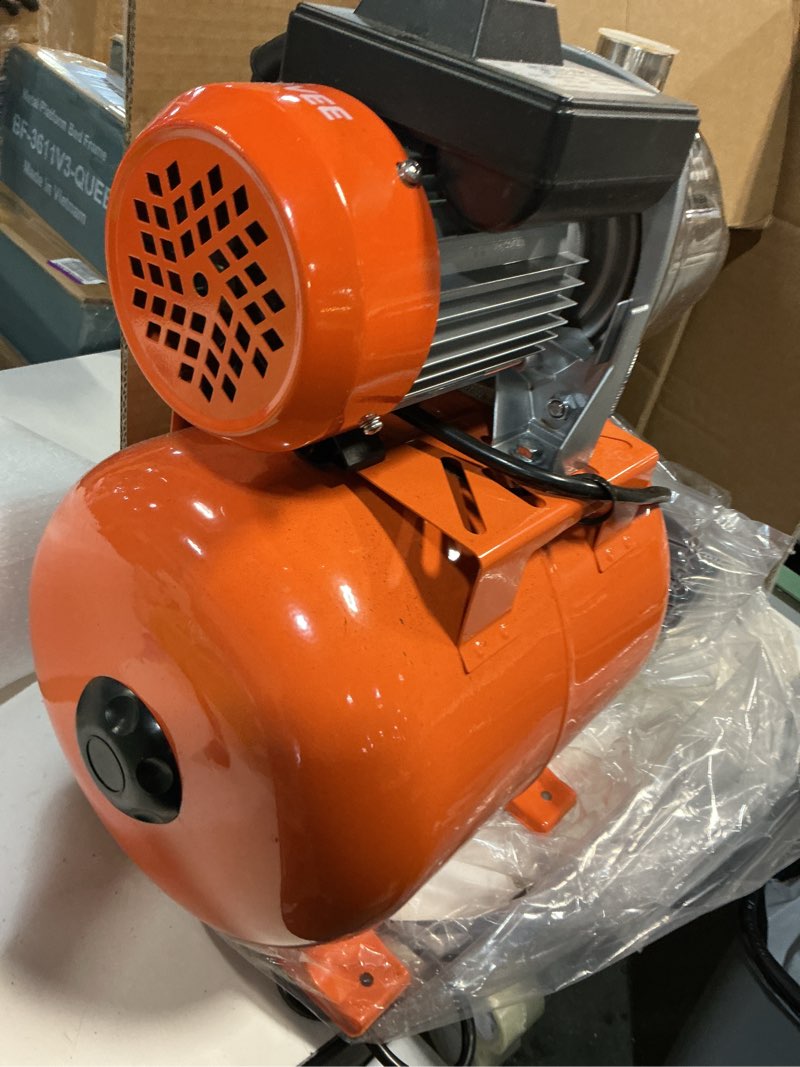 Condition photo showing Good Condition for 1hp shallow well pump with pressure tank, shallow jet water well pump, irrigation water transfer pump, stainless steel sprinkler pump, automatic water booster jet pump for home garden lawn