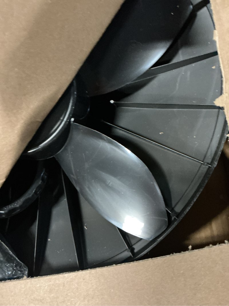 Condition photo showing Good Condition for lasko oscillating cyclone pedestal fan, adjustable height, timer, remote control, 3 speeds, for bedroom, living room, home office, 18", black, 1843