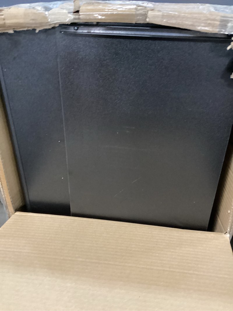 Condition photo showing As Is for GoBar Portable Bar Table for Events - Black, 3 Skirts, or LED - Pop Up Mobile Bartending Station with Travel Carrying Case Original Black Skirt