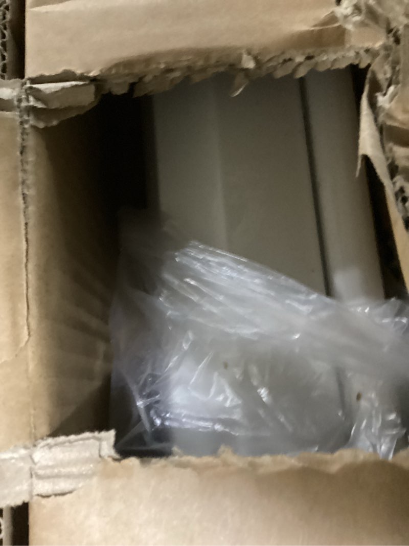 Condition photo showing As Is for (possibly used)pyle 72\" portable motorized matte white projector screen - automatic projection display with wall/ceiling mount, remote and case - for home movie theater, slide/video showing - prjelmt76 72\" original