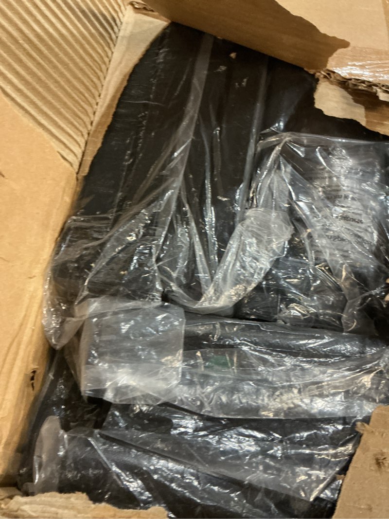 Condition photo showing New/Like New for full size bed frame, 7 inch basics metal bed frame, heavy duty 9-leg base for box spring and mattress, noise-free, easy assembly, black full modern