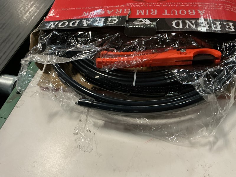 Condition photo showing As Is for Automotive Alloy Wheel Rim Protector - Covering The Entire Rim of The Wheel hub - Strips for Curb Rash Prevention - Set of 4 Rim Protector Easy to Install(20'',Black)