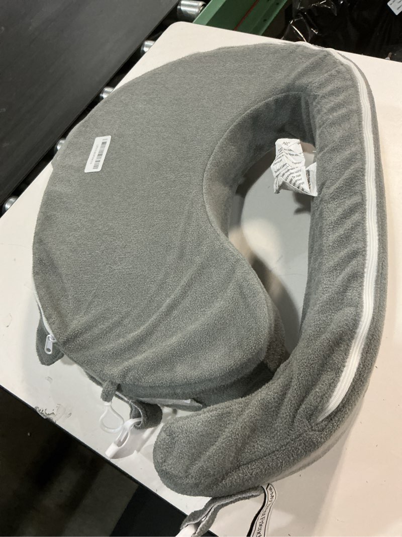 Condition photo showing As Is for my brest friend nursing pillow - deluxe - enhanced comfort w/ slipcover - ergonomic breastfeeding pillow for ultimate support for mom & baby - adjustable pillow w/ handy side pocket, evening grey