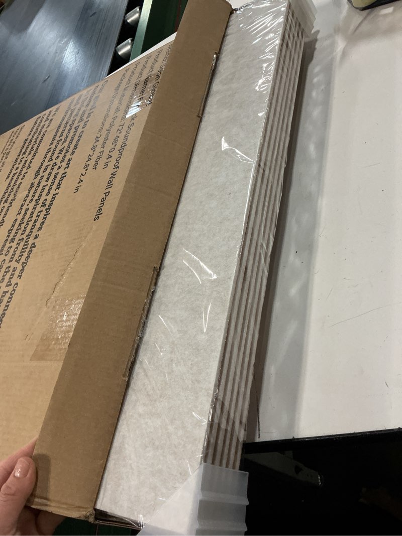 Condition photo showing Good Condition for Acoustical Wall Panels, 6-Piece 23.62 X 23.62 Inches Art Acoustic Panels, Decorative Acoustic Panels, Acoustic Wall Panels, Sound Absorbing Wall Art, Arcadian Vortex 72 X 48 Inches Arcadian Vortex