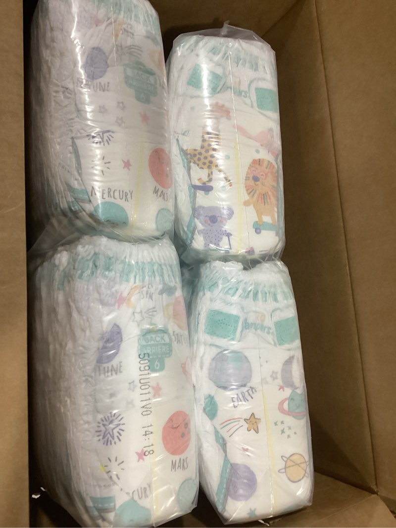 Condition photo showing As Is for Pampers Diapers - Cruisers 360 - Size 6, 104 Count, Babyproof up to 100% Leakproof Pull-On Diaper Size 6 104