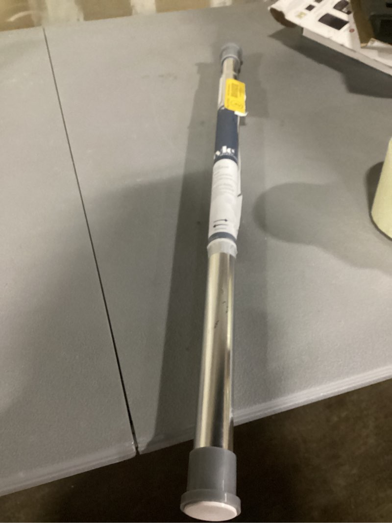 Condition photo showing Good Condition for shower curtain tension rod, 24-40 inch spring tension curtain rod stainless steel tension rod never rust non-slip no drilling cupboard hanger rod for bathroom kitchen wardrobe