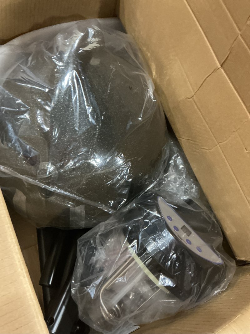 Condition photo showing Good Condition for tasalon standing hair steamer for deep conditioning - hooded steam cap for natural, dyed hair - professional steamer for hydration, dry hair treatment-heated micro mist steamer for spa, home use