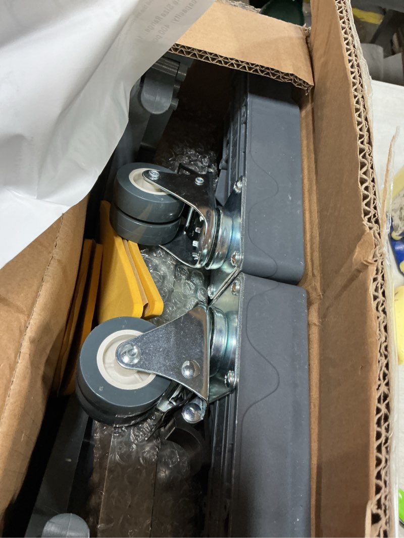 Condition photo showing Good Condition for Nefish Heavy Duty Dolly for Washing Machine Adjustable Mini Fridge Stand washer Dryer Stand Mobile Roller Universal Dolly Cart with 4 Lockable Wheels Mobile Base Stand for Washer Dryer Refrigerator Grey