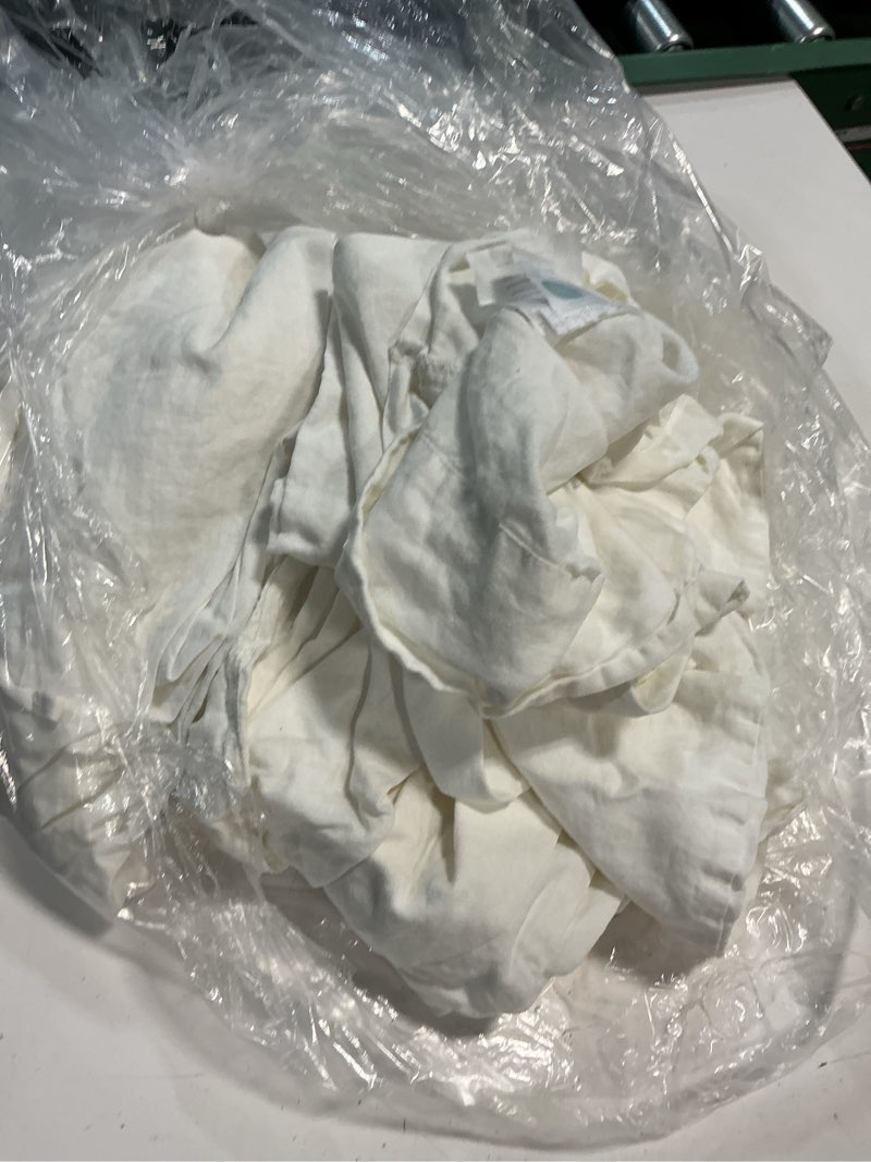 Condition photo showing As Is for european linen sheet set, king, ivory