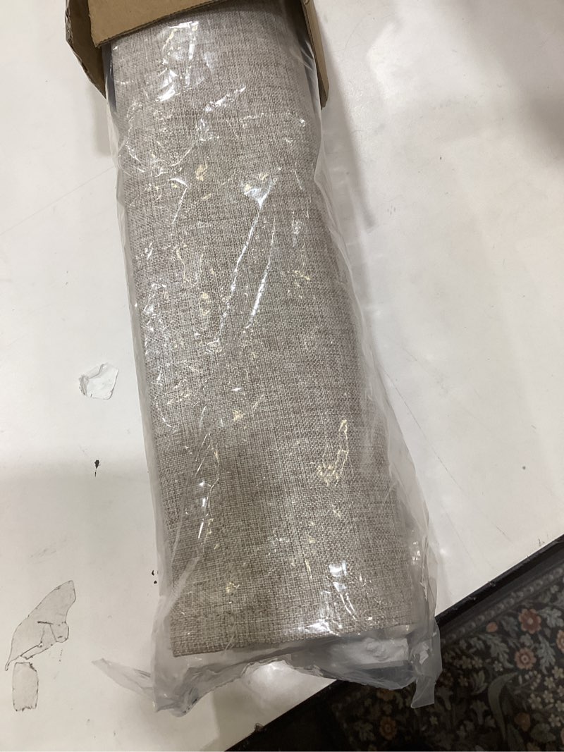 Condition photo showing New/Like New for LazBlinds No Drill Roman Shades for Windows, Cordless Blackout Window Shades with UV Protection, Polyester Fabric for Bedroom & Living Room, 35" W x 64" H, Beige Blackout - Faux Linen - Beige 35"W x 64"H