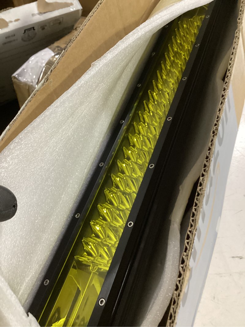 Condition photo showing Good Condition for auxtings 22 inch 324w led light bar amber yellow spot flood beam work light fog driving lamp for trucks tractor 4x4 boat off road 12v 24v waterproof ip67 22 in 324w