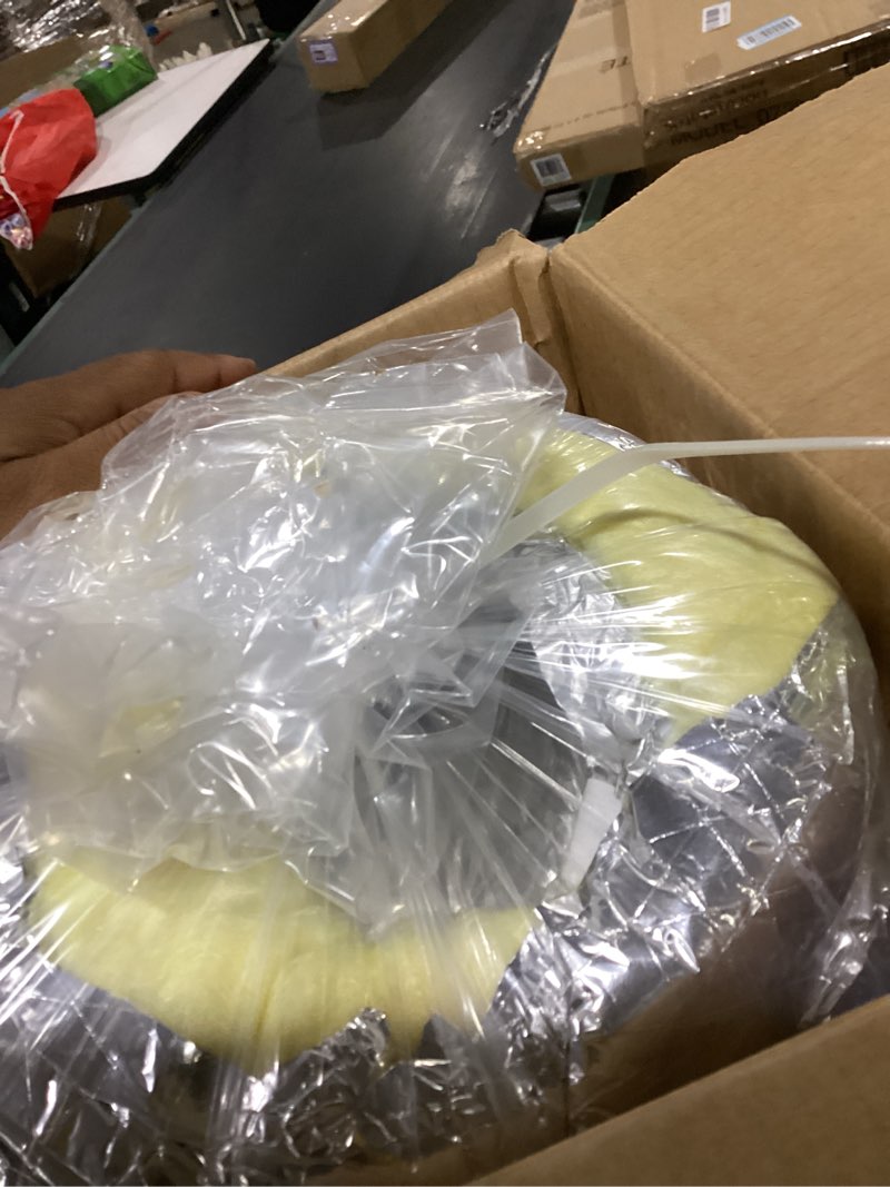 Condition photo showing Good Condition for 6 inch 25 feet r4.2 insulated flexible duct | high-efficiency thermal insulation | suitable for heating & cooling 6 in 25 ft(r4.2)