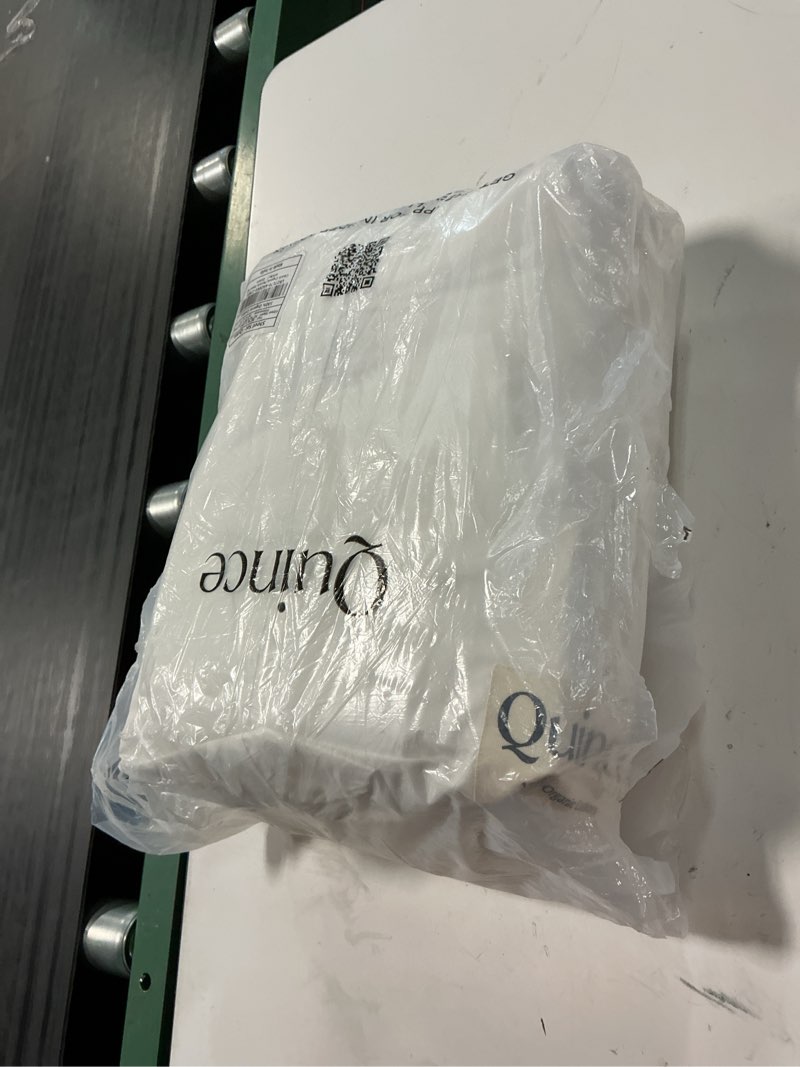 Condition photo showing Good Condition for organic crisp percale sheet set, queen, white