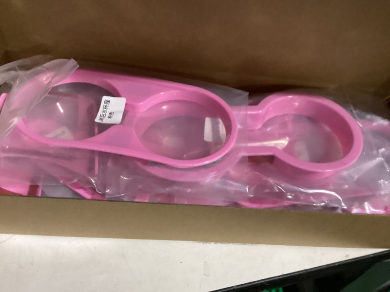Condition photo showing Good Condition for e-cowlboy 18 pcs full set interior decoration trim kit steering wheel center console door handle air conditioning vent cup holder gear cover trim for jeep wrangler jk jku 2011-2018 4-door (pink)