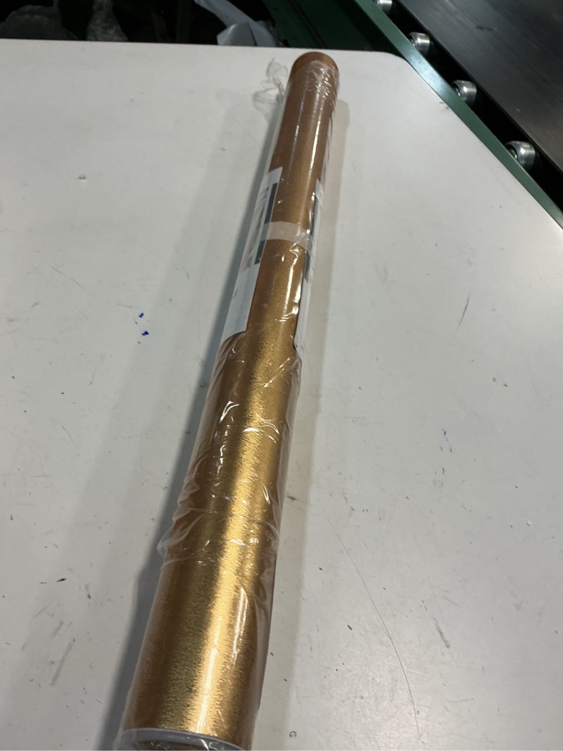 Condition photo showing Good Condition for VEELIKE Luxury Gold Wallpaper Stick and Peel Metallic Wallpaper for Bedroom Accent Wall 15.7''x118'' Self Adhesive Thick Gold Contact Paper for Cabinets Shelves Removable Metallic Golden Wall Paper 15.7" x 118"