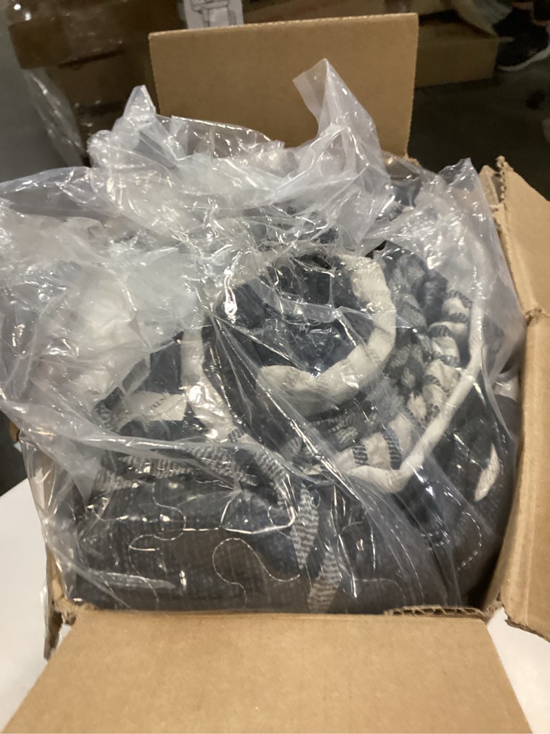 Condition photo showing Good Condition for Andency King Size Quilt Set Black and White, 3 Pieces Grey Ultra Soft Lightweight Bedspreads & Coverlets Set, Patchwork Striped Quilted Bedding Sets for All Seasons (1 Quilt, 2 Pillow Shams)