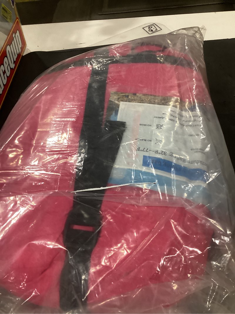 Condition photo showing New/Like New for sleeping bags for adults,kids & girls-warm & cold weather lightweight waterproof sleeping bag backpack with compact bag,great for 3-4 seasons hiking,camping and outdoor pink/right zip single