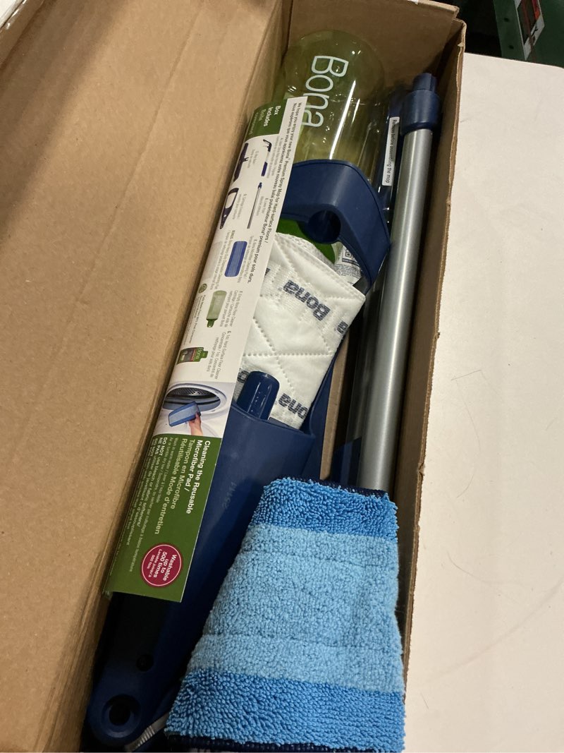 Condition photo showing Good Condition for Bona Multi-Surface Floor Premium Spray Mop - Includes Multi-Surface Floor Cleaner Concentrate and Machine Washable Microfiber Cleaning Pad - For Stone, Tile, Laminate and Vinyl LVT/LVP Floors Multi-Surface - Concentrate