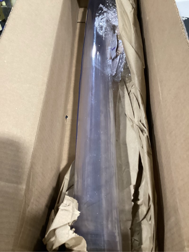 Condition photo showing Good Condition for ostepdecor clear table protector 28 x 48 inch, 2mm thick plastic table cover, waterproof pvc clear table cover protector, desk protector mat, writing desk pad for desktop, coffee & dining room table 28" x 48" (rectangular) crystal clear 2mm