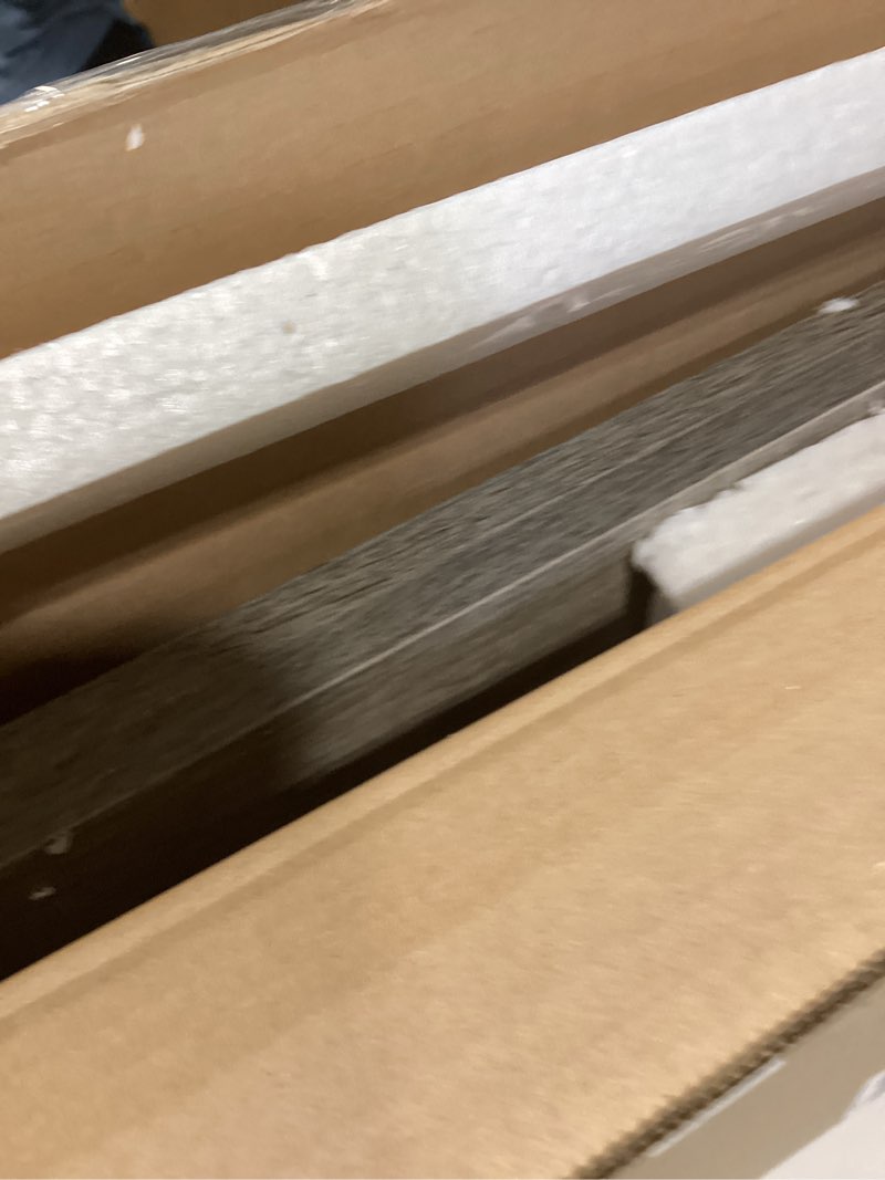 Condition photo showing Good Condition for furinno claude mid century style coffee table with wood legs, french oak grey large non-lift top