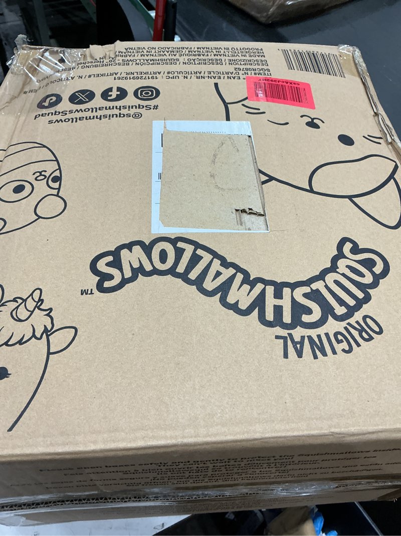 Condition photo showing Good Condition for squishmallows original 20in herschel the black and grey senior dog – official jazwares plush (jumbo)