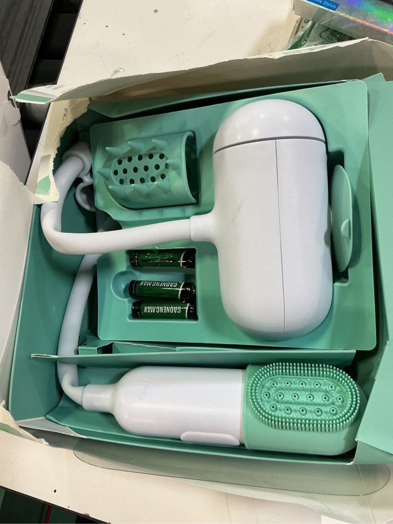 Condition photo showing Good Condition for frida baby control the flow bathtub sprayer attachment for baby bathtub, shower head with scalp massager, control waterflow with 2 pressure modes