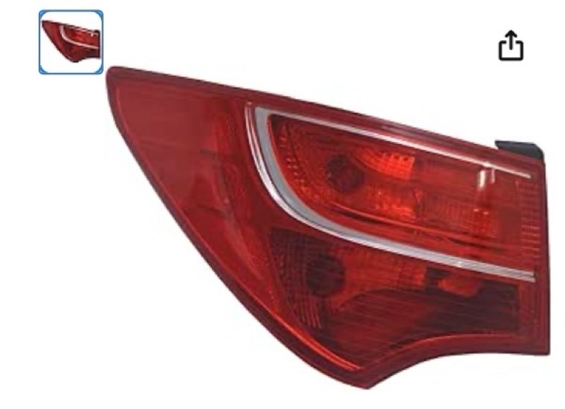 TYC Left Tail Light Assembly Compatible with 2013-2016 Hyundai Santa Fe