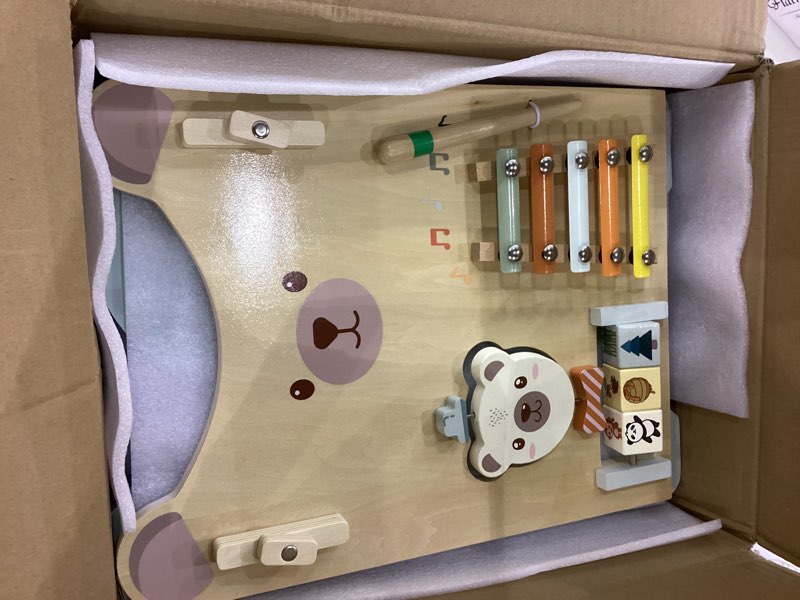 WOODMAM Wooden Baby Walker, Adjustable Speed Baby Push Walker for 1 Year Old, 10-in-1 Montessori Wal