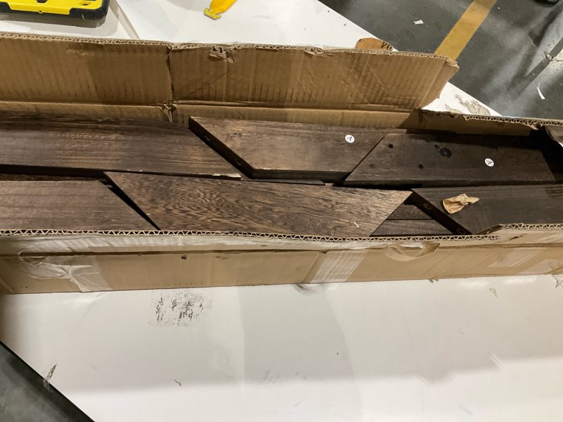 Condition photo showing New/Like New for Wedding Arch -7.48FT Square Wooden Wedding Arches for Ceremony, Wood Arbor Backdrop Stand for Proposal Wedding Party Scene, Birthday Party, Bridal Shower, Garden, Outdoor, Rustic Decorationsz