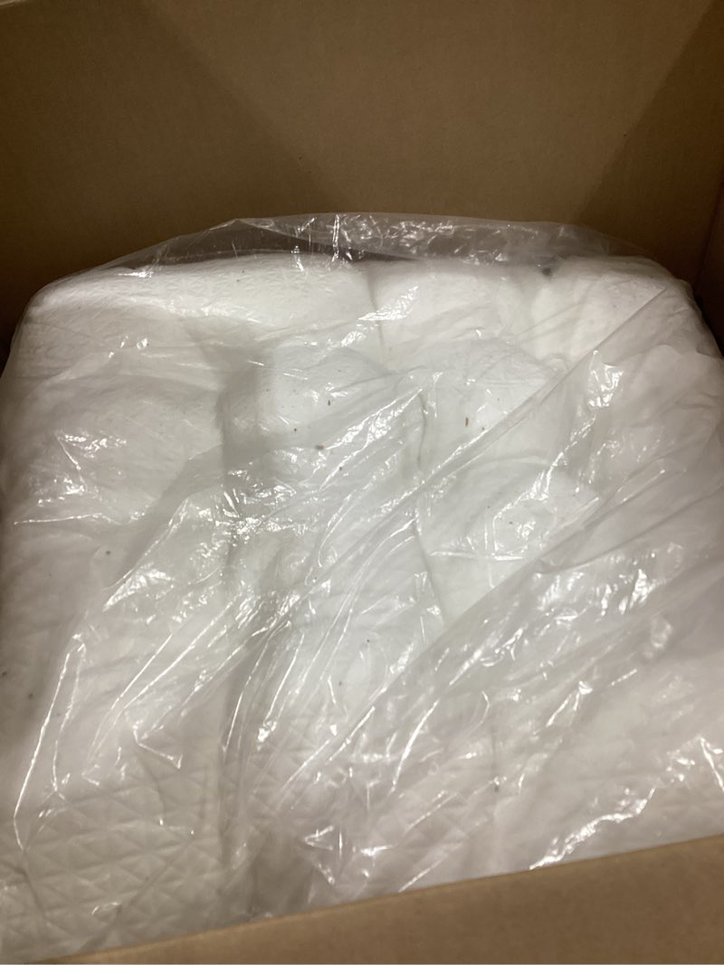 Condition photo showing As Is for TANYOO Bed Wedge Pillow for Sleep Apnea 10 Inch Gerd Pillow Patent Dual Layer Triangle Pillow Adjustable Shredded Memory Foam Topper Soft Support Ideal for Acid Reflux, After Surgery, Snoring 24x24x10 Inch