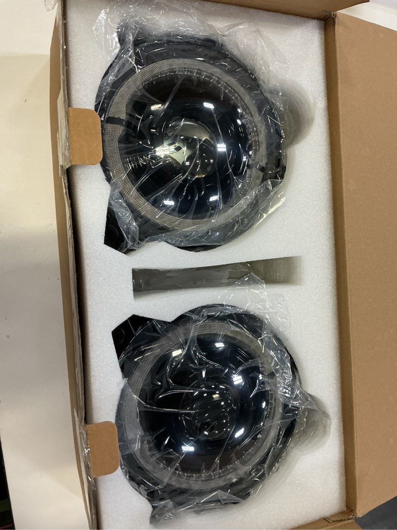 Condition photo showing Good Condition for 9 Inch Headlights for Je ep JL - White and Yellow Halo Headlights with Fog Lights for 2018 2019 2020 2021 2022 2023 2024 2025 2026 2027 JL JLU Compatible with 2019 2020 2021 2022 2023 JT
