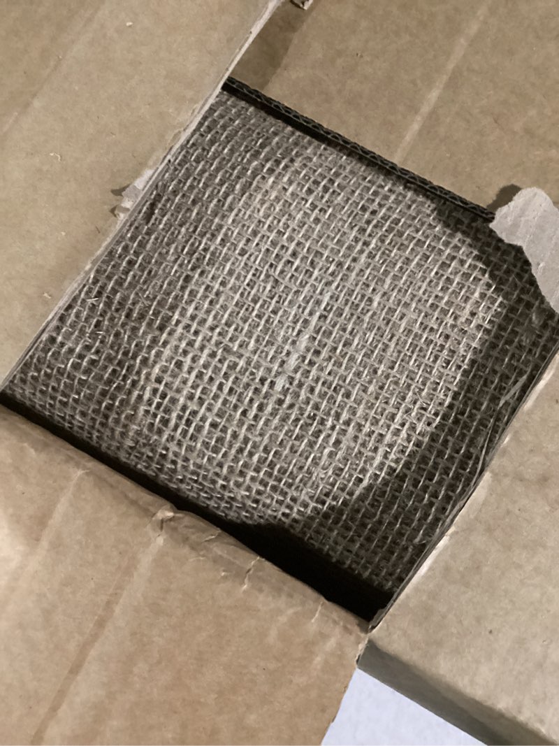 Condition photo showing New/Like New for 40" x 160ft Burlap Roll Multipurpose Burlap Tree Wrap, High Density Jute Fiber, Natural Burlap Color, Rustic Pattern