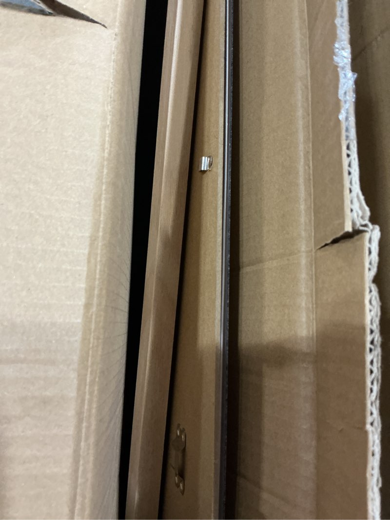 Condition photo showing As Is for kinlink a1 picture frame, natural solid wood frame with acrylic plexiglass for pictures a2 with mat or a1 without mat, wall mounting display photo frame 1 pack natural a1