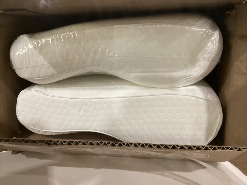 Condition photo showing Good Condition for tempur-pedic, standard tempur-neck pillow, medium profile-2-pack, white 2 count medium profile 2
