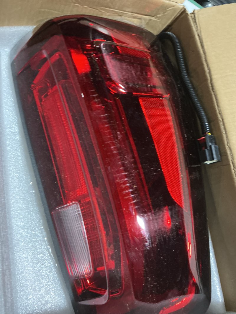 Condition photo showing As Is for LED Tail Light Assembly Compatible with 2019-2024 GMC Sierra 1500/2500HD/3500HD,Right Passenger Side Taillights Rear Lamp with Signature Brake Light Replace# 84565922 GM2801310 LED Type Right Passenger Side