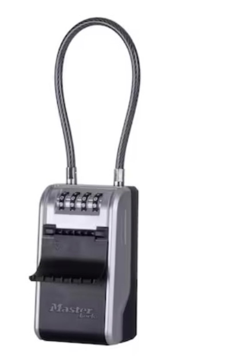 Master Lock Doorknob Combination Dials Lock Box