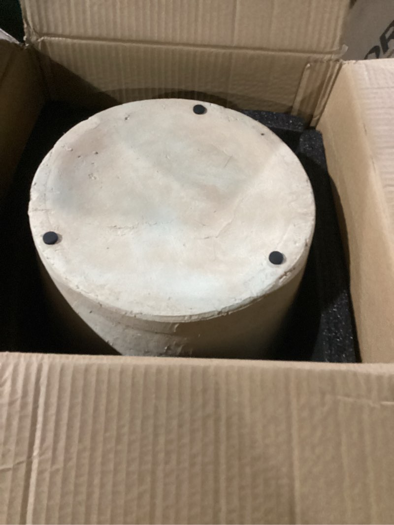 Condition photo showing Good Condition for similar to photo) lb2 white ceramic large vase, 11.2\" tall zen style vase, terra cotta pitcher, distressed farmhouse decor, pottery decorative flower for home décor white - 11.2\"