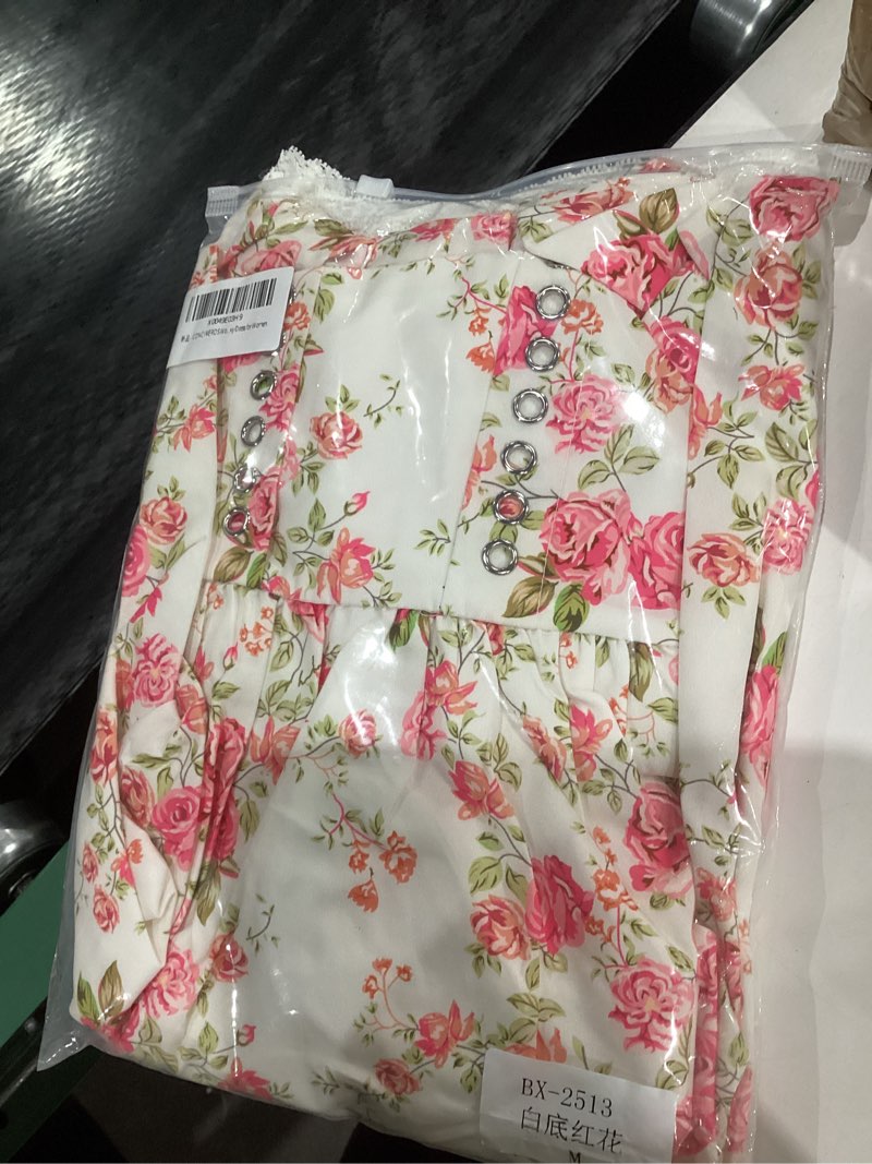 Condition photo showing New/Like New for Women's Dress Sleeveless Lace Floral Camisole Corset Suit Style Sexy Dress for Women Small Green-floral