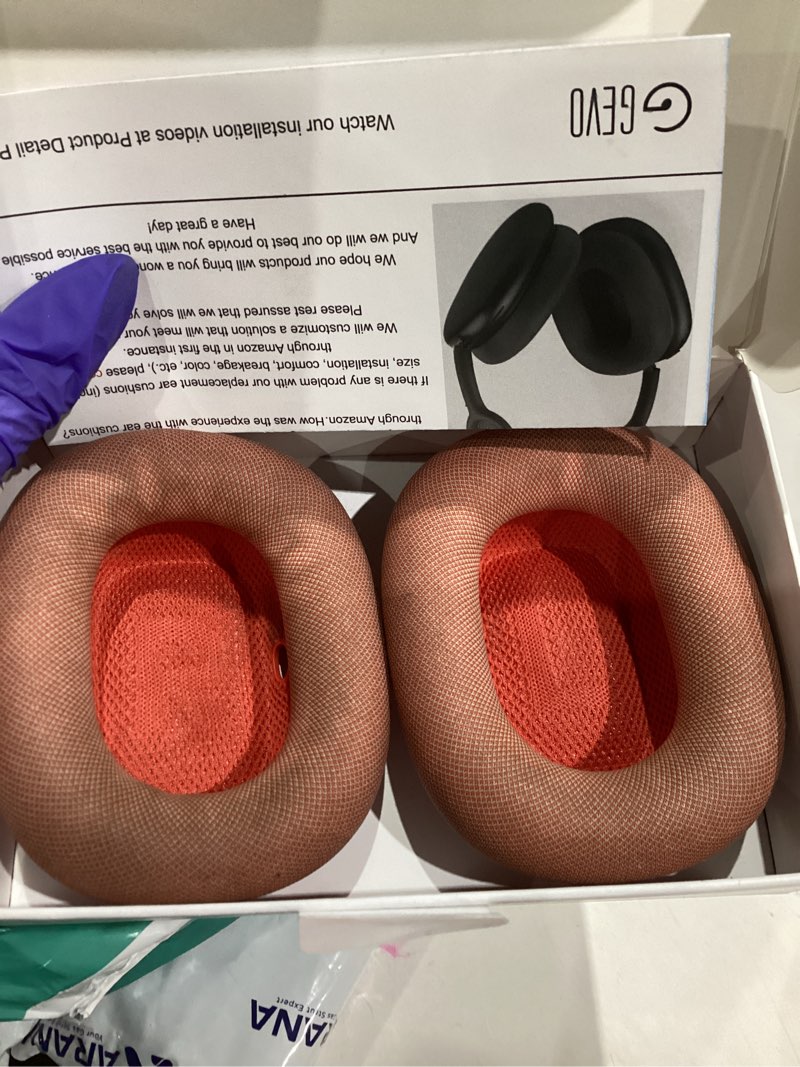 gevo upgraded ear cushions replacement earpads for apple airpods max headphones, mesh fabric ear pad