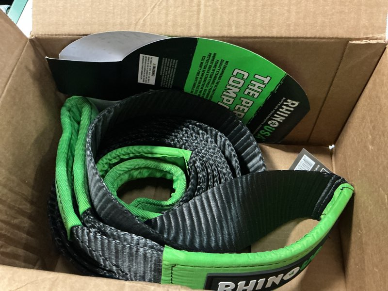 Condition photo showing Good Condition for rhino usa tow strap 3in x 20ft, 1 count per pack – heavy duty recovery strap for towing